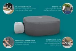 Lay-z Spa Lay-Z-Spa® EnergySense™ - 180cm Square Thermal Hot Tub Cover -Outdoor Living Hottubs Shop 03Features2