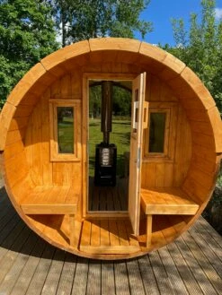 Outdoor Terrace 160 - 2 To 4 Person Barrel Sauna 32 Outdoor Terrace 160 - 2 To 4 Person Barrel Sauna -Outdoor Living Hottubs Shop 201229462 344069330619298 8660942165761321536 n