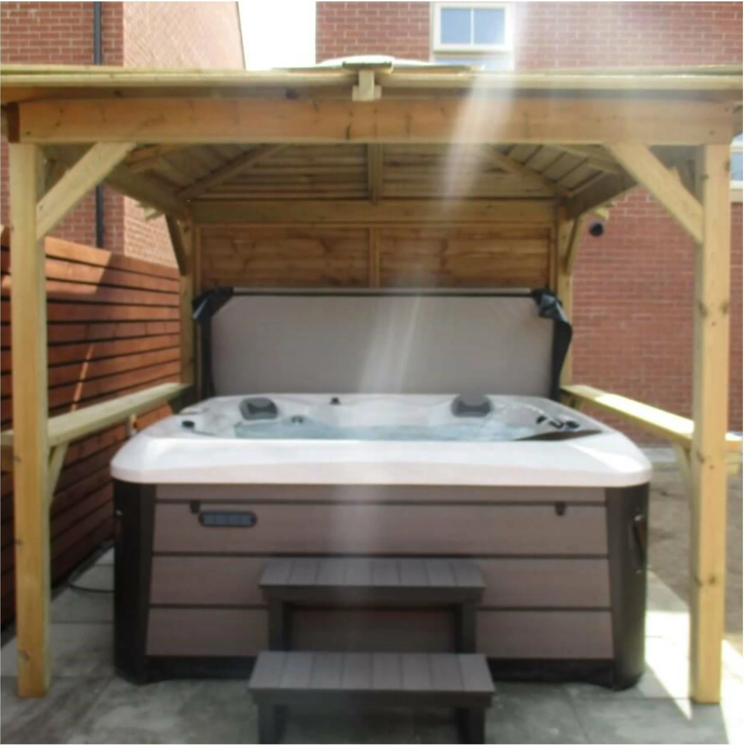 Outdoor Santorini - 5 Person Hot Tub With Gazebo Package 15 Outdoor Santorini - 5 Person Hot Tub With Gazebo Package - Image 13
