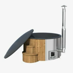 Outdoor Elite - 4 To 6 Person Wood Fired Hot Tub -Outdoor Living Hottubs Shop 41