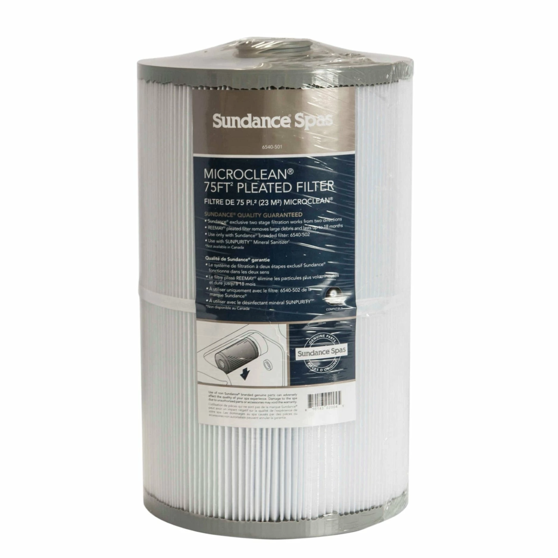 Sundance® Spas Microclean® 780/Select Series 75sq Ft Hot Tub Filter - 6540-501S 3 Sundance® Spas Microclean® 780/Select Series 75sq Ft Hot Tub Filter - 6540-501S