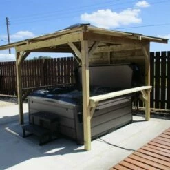 Outdoor Santorini - 5 Person Hot Tub With Gazebo Package 28 Outdoor Santorini - 5 Person Hot Tub With Gazebo Package -Outdoor Living Hottubs Shop 6 1