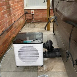 Outdoor 4kW Air Source Heat Pump For Hot Tub/Swim Spa -Outdoor Living Hottubs Shop ASHPRalph7Square