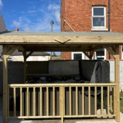 Apex Wooden Hot Tub Gazebo With Roof -Outdoor Living Hottubs Shop ApexGazebo 3