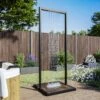 Zen Black Outdoor Shower With Wood Effect Base -Outdoor Living Hottubs Shop BeBa 28529 1 Supersize