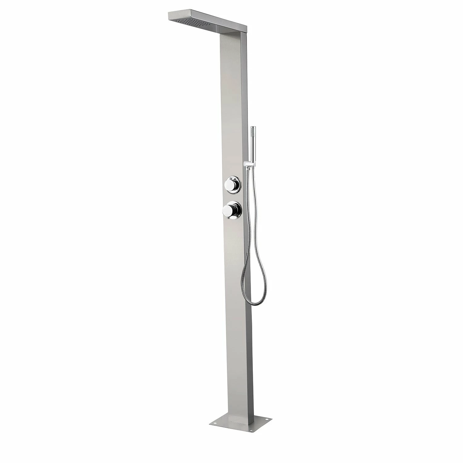 Suva Stainless Steel Outdoor Shower With Pencil Handset 4 Suva Stainless Steel Outdoor Shower With Pencil Handset - Image 2