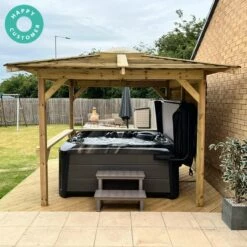 Outdoor Santorini - 5 Person Hot Tub With Gazebo Package 34 Outdoor Santorini - 5 Person Hot Tub With Gazebo Package -Outdoor Living Hottubs Shop BellStamped2