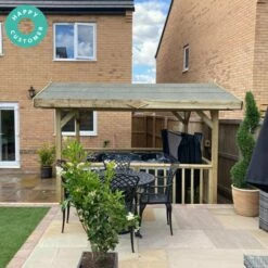 Apex Wooden Hot Tub Gazebo With Roof -Outdoor Living Hottubs Shop DoolerStamped3