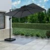 Como 3x3m Dark Grey Square Cantilever Garden Parasol With Base And Cover 1 Como 3x3m Dark Grey Square Cantilever Garden Parasol With Base And Cover -Outdoor Living Hottubs Shop FTR065 1 Supersize