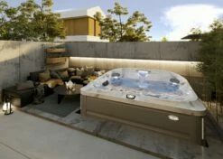 Jacuzzi® J485IP™ - 7 Person Hot Tub -Outdoor Living Hottubs Shop JHT J485 Lifestyle BrushedGray 2000x1429 26149e9f 69f3 4346 a0dc f1627567c50e