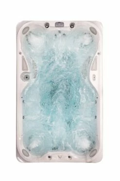 Jacuzzi® PowerPlay™ J-13™ - 13ft Swim Spa -Outdoor Living Hottubs Shop JSS PowerPlay J13 Platinum ModernHardwood Filled OH JetsOn WhiteBackground 2000x3000 d3de76d6 8952 4fa7 ab8a e0f23b32be46