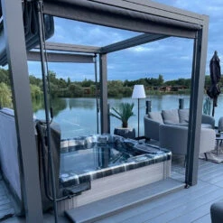 Bespoke Velarium Metal Hot Tub Gazebo With Waterproof Retracting Canopy Roof 37 Bespoke Velarium Metal Hot Tub Gazebo With Waterproof Retracting Canopy Roof -Outdoor Living Hottubs Shop OutdoorHaze VelariumGazebo10Square 9e5409b9 1e50 4e44 b4de e8fa69602693