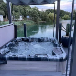 Bespoke Velarium Metal Hot Tub Gazebo With Waterproof Retracting Canopy Roof 38 Bespoke Velarium Metal Hot Tub Gazebo With Waterproof Retracting Canopy Roof -Outdoor Living Hottubs Shop OutdoorHaze VelariumGazebo9Square