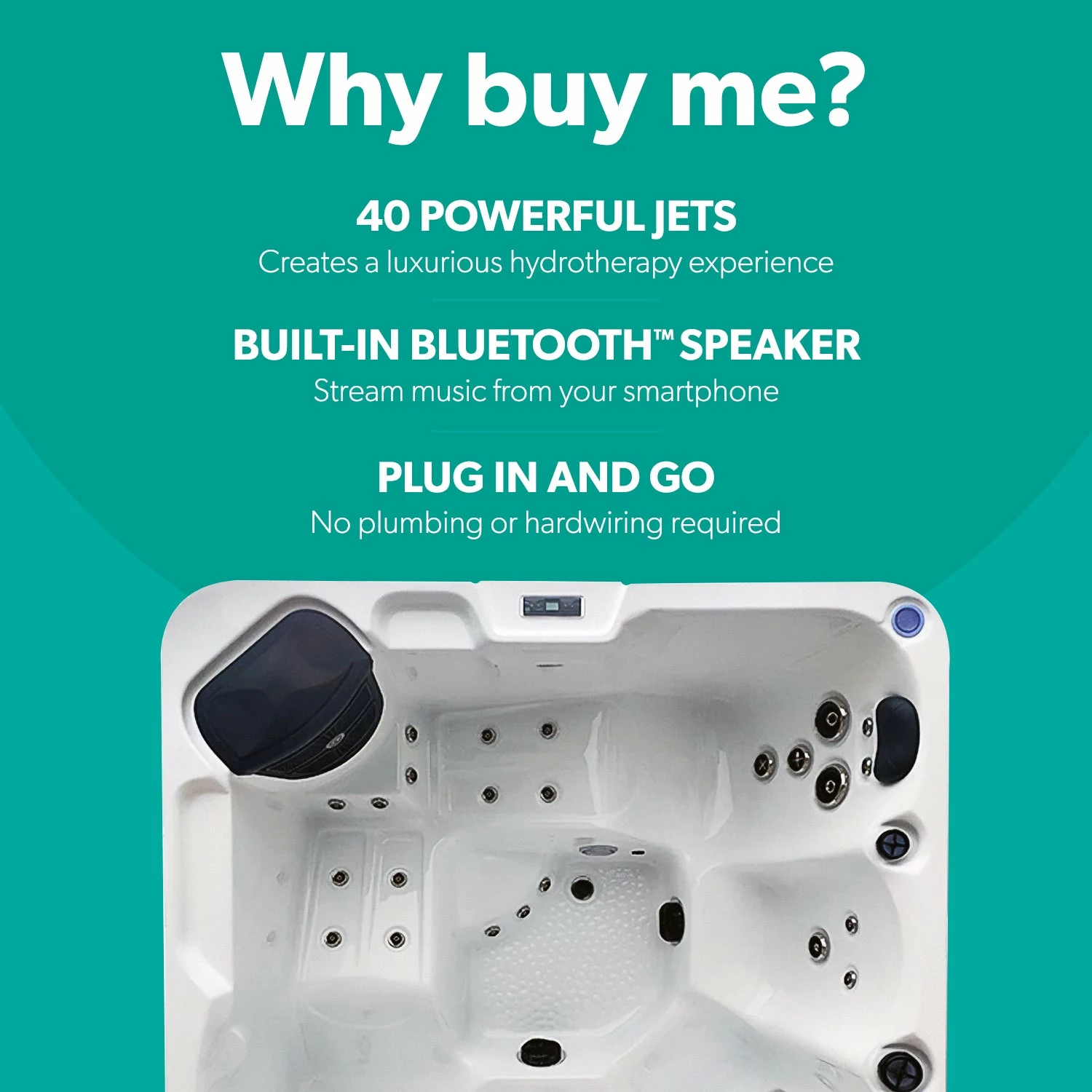 Outdoor Trident Lite - 5 Person Hot Tub With 2 Loungers 3 Outdoor Trident Lite - 5 Person Hot Tub With 2 Loungers - Image 2