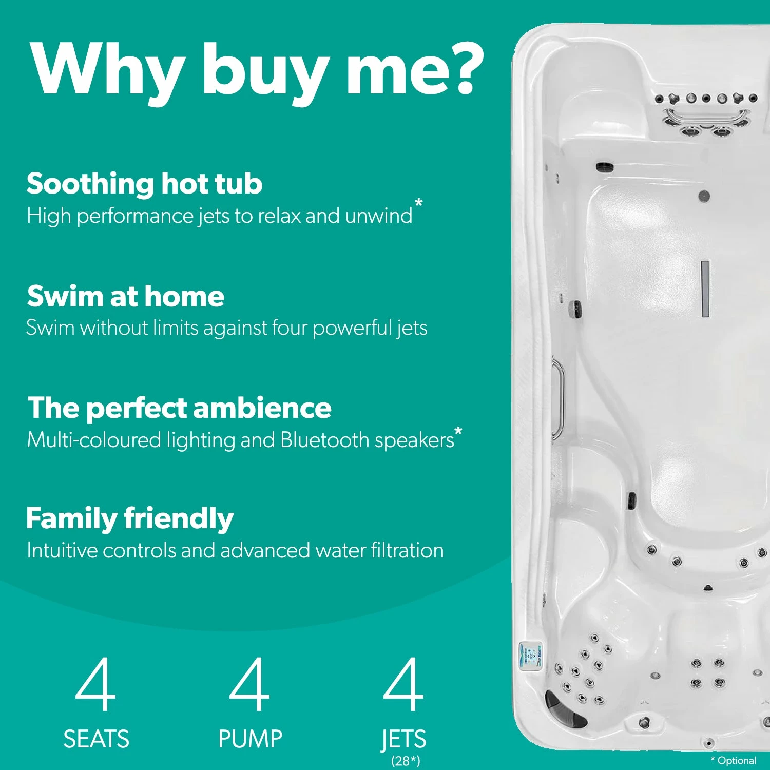 TidalFit Premium EP-14 - 14ft Swim Spa 4 TidalFit Premium EP-14 - 14ft Swim Spa - Image 2