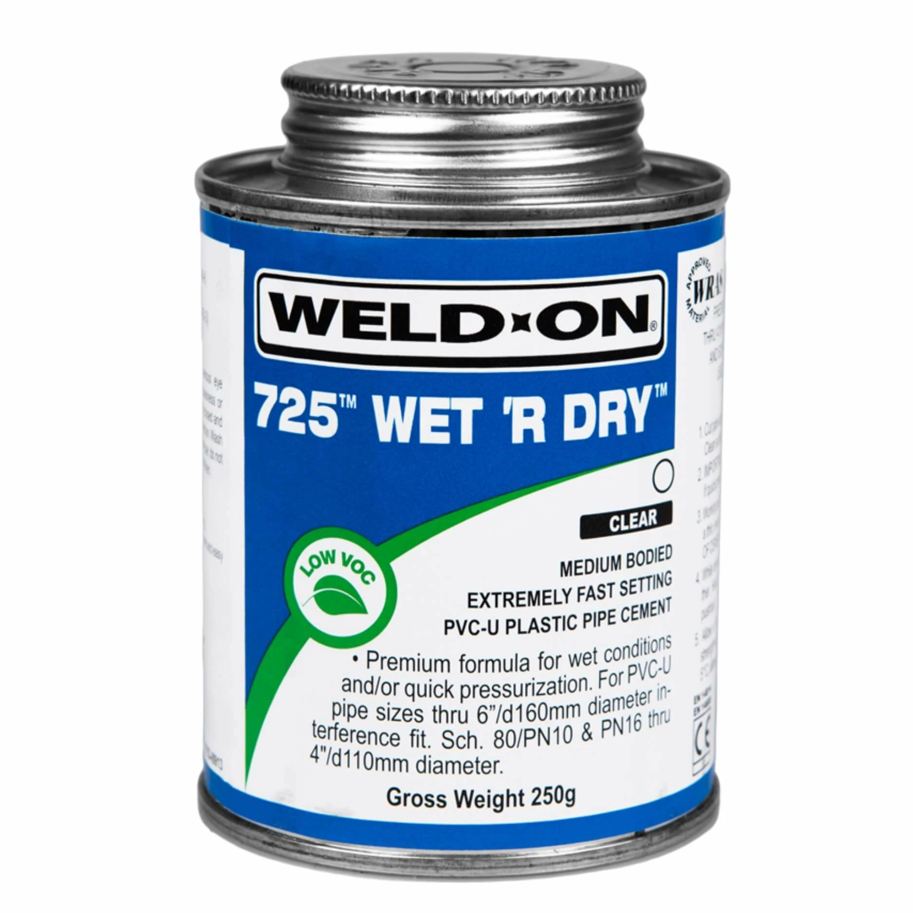 Weld On PVC-U Pipe Cement Glue - 250g 3 Weld On PVC-U Pipe Cement Glue - 250g
