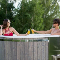 Outdoor Elite - 4 To 6 Person Wood Fired Hot Tub -Outdoor Living Hottubs Shop WoodFireHotTub 17
