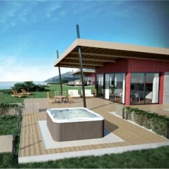 Jacuzzi® Lodge™ M - 4-5 Person Hot Tub 23 Jacuzzi® Lodge™ M - 4-5 Person Hot Tub -Outdoor Living Hottubs Shop lodge lifestyle 2