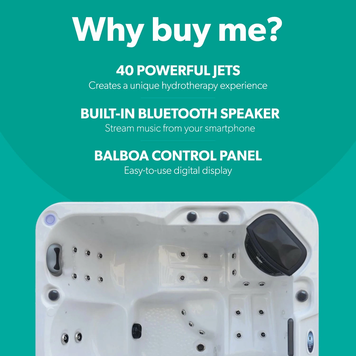 Outdoor Mist - 5 Person Hot Tub With 2 Loungers 4 Outdoor Mist - 5 Person Hot Tub With 2 Loungers - Image 2