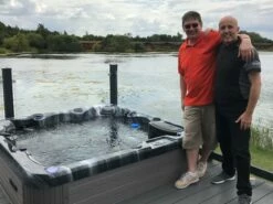 Outdoor Haze - 6 Person Hot Tub With 1 Lounger -Outdoor Living Hottubs Shop outdoor haze hot tub with customer